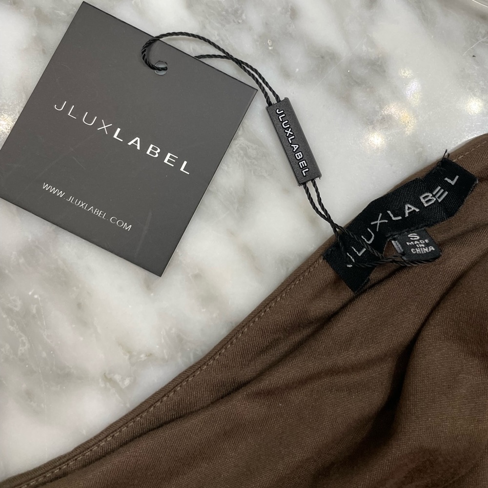 NWT JLUXLABLE one shoulder keyhole bodysuit - Picture 2 of 5